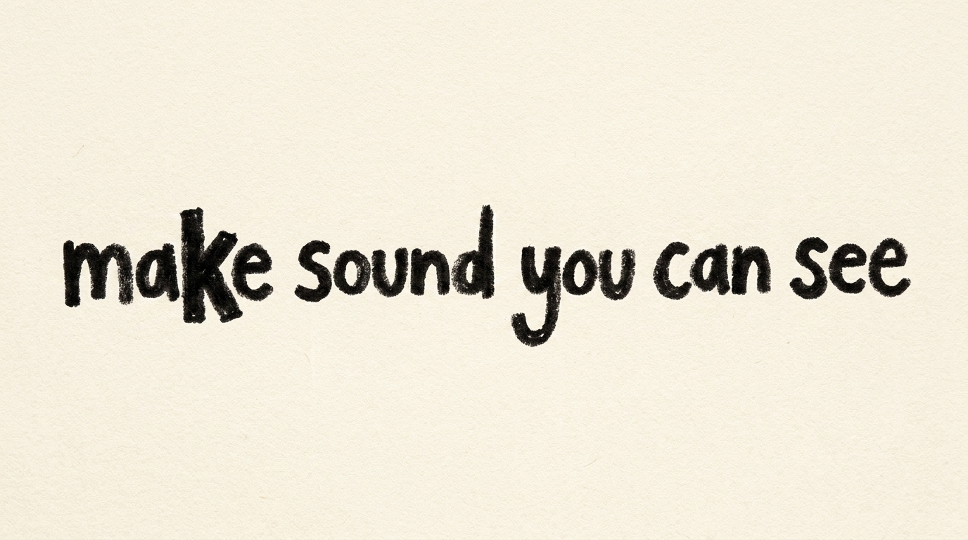 make sound you can see